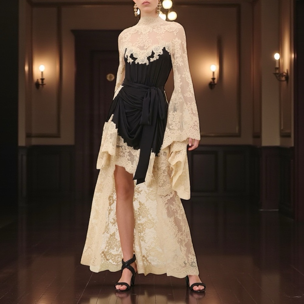 Zimmermann Hypnotic Satin Drape Dress Size0 - Picture 4 of 8